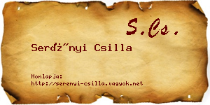 Serényi Csilla névjegykártya